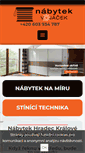 Mobile Screenshot of nabytek-vojacek.cz