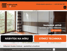 Tablet Screenshot of nabytek-vojacek.cz